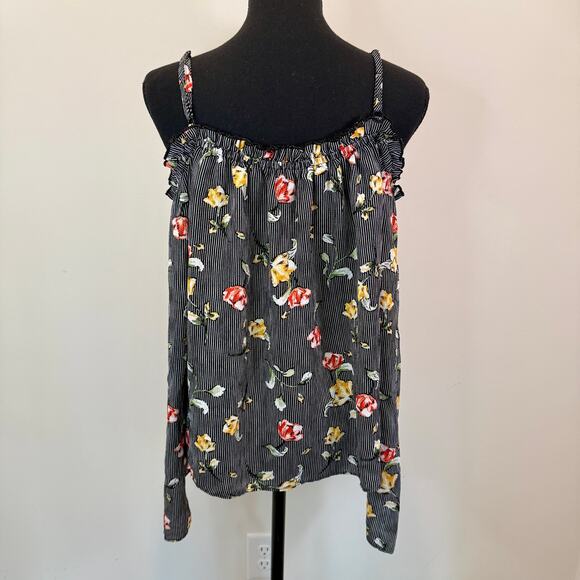 Takara Top Blouse Women’s Large Flowy Lightweight Floral Resort Wear Feminine - Picture 8 of 15